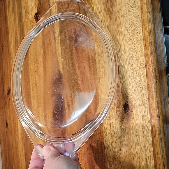 PYREX 1-1/2 Quart Autumn Harvest Casserole Dish 043, Clear Glass Lid 943-C-23 - Picture 4 of 6